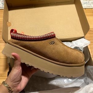 Ugg Tazz Platform Slippers Chestnut